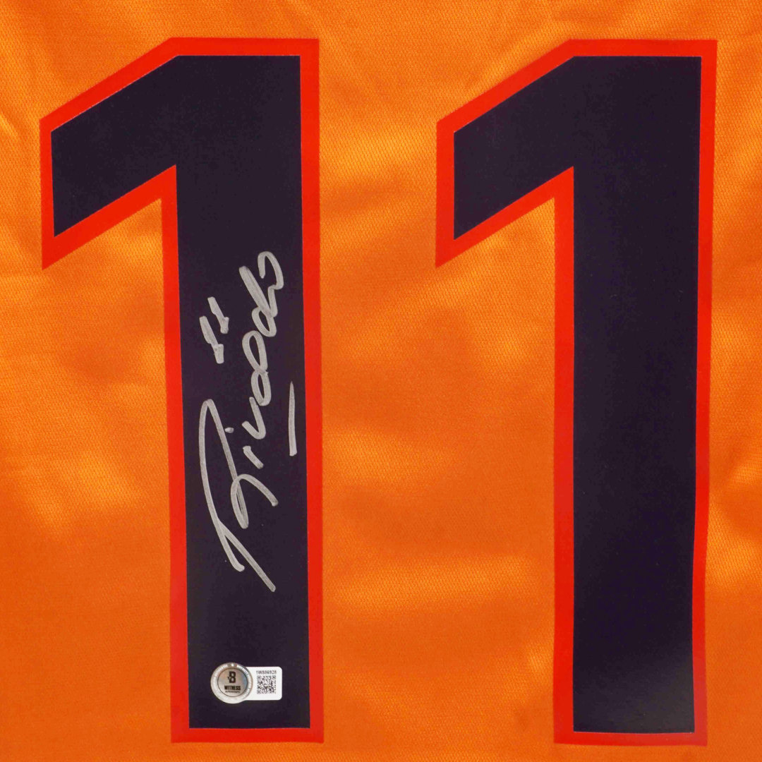 Rivaldo Signed FC Barcelona Away Soccer Jersey #11 with Beckett Witness